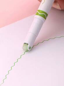 6 sets de marcadores con diseño curvo y de curva, bolígrafos de encaje, resaltadores de flores onduladas, bolígrafos de contorno curvo DIY, adecuados para cuadernos y dibujos, marcadores resaltadores para estudiantes, bolígrafos para niños, adolescentes y adultos, marcadores para maestros - Multicolor - Ver 3