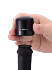1pc/2pcs Red Wine Bottle Stopper, Universal Home Use Sealing Plug, Preservative Wine Stopper Vacuum Seal Glass Bottle Cap, Creative All-Purpose Airtight Wine Bottle Lid