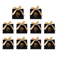 10/5pcs Gold Glitter Boxes, Candy Boxes, Party Gifts, Decorations For Graduation Party, Valentine's Day