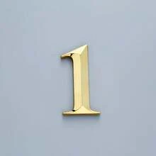 1 件 6 英寸不锈钢浮动门牌号，152 毫米金属现代门牌号 #0-9，户外地址标志，金属门牌号