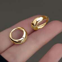 [Low Allergy] French Stainless Steel Hook Earrings |   18K Golden Plated |   Low Allergy, Fade Resistant, Comfortable |   Women's Earrings |   Daily Wear Or Parties |   Simple And Elegant