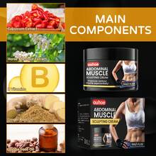 Crema reafirmante del abdomen, loción corporal súper reductora y moldeadora, esencia reafirmante para abdomen, rostro, cuello, muslos internos y glúteos, loción corporal hidratante - Negro - Ver 3