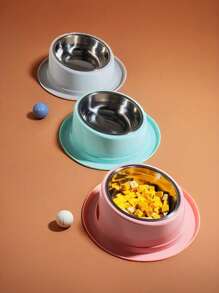 SuperDesign Mess-Free 15° Tilt Bowl For Dogs And Cats, Tilt-Angle Bulldog Bowl Dog Feeder, Non-Slip And Spill-Proof, Makes It Easier To Reach Food
