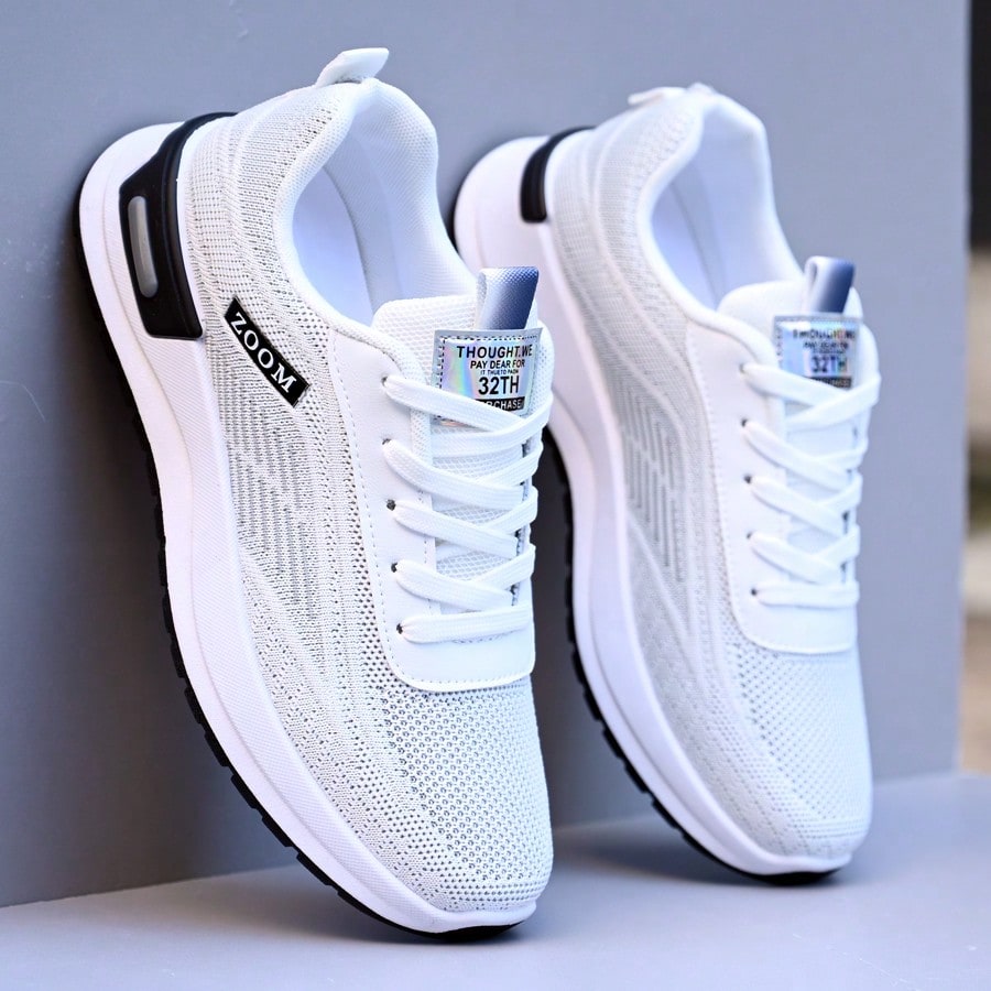 Zapatos de malla transpirable tejida para hombres, zapatillas deportivas ligeras y resistentes a los olores para uso casual y correr, nuevos modelos d