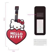 Sanrio Kawaii Hello Kitty Gepäckanhänger Anime Sanrio Kuromi Melody Gepäckanhänger Koffer ID Adresshalter Gepäck Bordanhänger Tragbarer Kofferanhänger Anhänger Urlaub Flitterwochen Für Schule Für Fliegen Für Kreuzfahrt Für Taschen Für Gepäck Schul-Accessoires Schulsachen