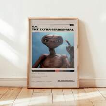 1pc The Alien Poster By Steven Spielberg Canvas Painting Modern Home Living Room Bedroom Decoration Wall Art Gift Optional Frame ,Wall Art With Frame