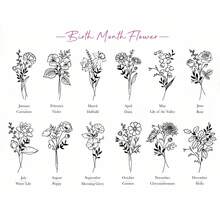 Customized Birthday Flower Bookmarks, Personalized Floral Bookmarks For Women, Acrylic Bookmarks Gift, Name Bookmarks, Tasseled Elegant Bookmarks, Back To School Gifts, Decorations, Printed Patterns, Holiday Calendar - Birthday Flower Bookmark - View 5