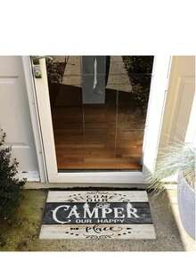 Welcome Camper's Mat - Ultra-Absorbent, Non-Slip, Machine Washable Rug For Indoor/Outdoor Decor, Perfect For Camping & RV Enthusiasts Carpet Room Decor Bathroom Accessories Back To School Bathroom Kitchen Decor - Multicolor - View 4