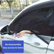 Car Window Shades, 2 Packs Breathable Mesh Side Car Window Sun Shades, Stretch Car Window Screens For Baby/Camping Heat Block UV Protection, Back Window Covers For Car, Truck, SUV, Van