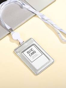 1 件颈挂拉链卡片收纳包 PU 皮革便携式轻便卡包卡片钱包适合教师学生工作用品（不含卡）教师礼物身份证夹照片卡夹女士钱包迷你钱包钱包学校用品 - 彩色 - 查看 22