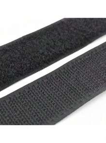 1 par de 3m/118 pulgadas Cinta adhesiva con gancho y bucle de doble cara, Fuerte tira de fijación para cortinas, ventanas y barras autoadhesivas para puerta