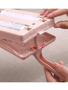 1pc Household Double Rollers Carpet Cleaning And Clothes Lint Removing Hair And Dust Removal Brush Multifunctional Cleaner - Multicolor - View 12