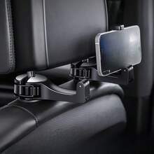 1/2pcsUpgraded 2 Pieces Car Headrest Invisible Hook 2-In-1 Car Seat Hook With Phone Holder For Hands-Free Accessory Organization, Versatile Space Saver For Wallets, Backpacks, Toys, Bottles, And Drink Caddies, Travel Essential, Lightweight Durable Finish, Universal Fit For Most Cars, Convenient Mounting, Keeps Essentials Neatly Accessible During Commutes And Road Trips - Multicolor - View 1