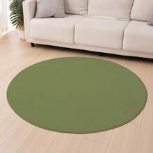 Rug, Washable, All Season, Room Mat, Small, Play Mat, Nordic, Anti-Mite, Non-Slip, Washable Rug, Compatible With Hot Carpet, Compatible With Floor Heating, Summer, Winter, Mat, Rug Mat, Carpet, Rug Carpet, Flannel, Washable, Carpet, Living Room - Green - View 12