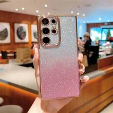 Sequins Popular TPU Plating Gradient Glitter Phone Case Is Suitable For Compatible With Samsung S25 S24 S23 S22 S21 A52 A53 A54 A55 A25 A35 A26 A36 A56 A14 A15 A16