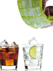 1pc - Ice Cube Mold Silicone, 15 Grid Ice Maker Mold Square Ice Cube Container Flexible Ice Cube Tray Dishwasher Friendly Food Container, Food Tray, Portable Ice Box