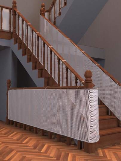 三层加厚楼梯安全网、绳网、阳台防护网、儿童楼梯防护网、防猫跌落网
