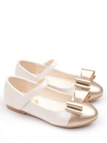 CAIWENNIAO Girls Princess Shoes, Soft Leather School & Performance Flats For Little Kids, Spring Autumn