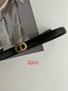 1 件字母设计简约流行女士腰带，适合牛仔裤、西装和夏季服装、秋季学校、秋季、万圣节 - 新款女士細腰帶 - 查看 19