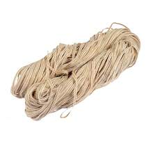 10m/393.7英寸 X 0.6厘米天然黄麻绳，用于丝带DIY工艺品，情人节礼物包装手工绳生日派对婚礼礼物配件装饰（无圆筒）情人节