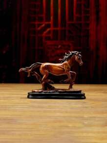 1pc Successful Winged Horse Decoration, Good Luck Housewarming And Opening Ceremony Gift, Elegant And Lively Horse Figurine To Enhance Space Style, Creative Craft Decor Statue For Living Room, Bedroom, Office, TV Stand, Foyer And Entryway, Perfect Christmas And Holiday Gift