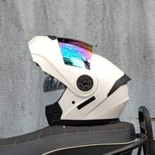 Kask motocyklowy ORZ Modular, odchylana osłona twarzy, dwa wizjery, unisex, do użytku przez cały rok