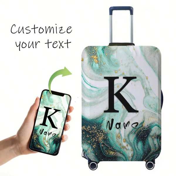 Custom Suitcase Cover 18-32 Inch Flexible Suitcase Cover For 18- To 32-Inch Suitcases Personal Custom Suitcase Cover Custom Name Pattern Scratch-Proof Protector Suitcase Protector Suitcase Cover Protective Cover Dustproof Cover Trolley Suitcase Dustproof Cover Travel Accessories Shop Back To School