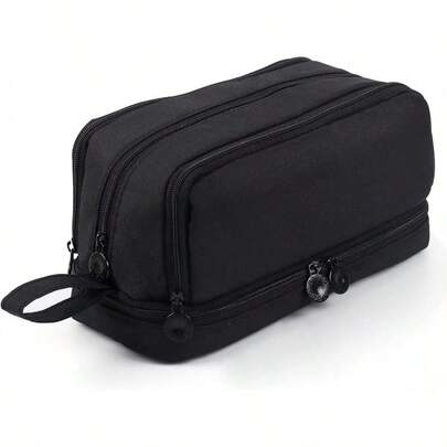 Estuche Para LáPices De Gran Capacidad Con 4 Compartimentos, Estuche Para LáPices ConúLtiples Ranuras, Organizador De PapeleríA Para El Trabajo De Oficina Escolar (Morado)