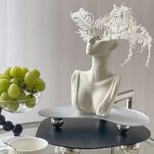 1 件创意人体艺术干花和鲜花花瓶，适合客厅、民宿、办公室装饰 - 彩色 - 查看 8