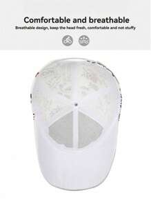 Korean Style Romantic: Graffiti Letter Print Baseball Cap, Sunscreen & Shading Design, Outdoor Peaked Cap Expressing Fresh Vibe