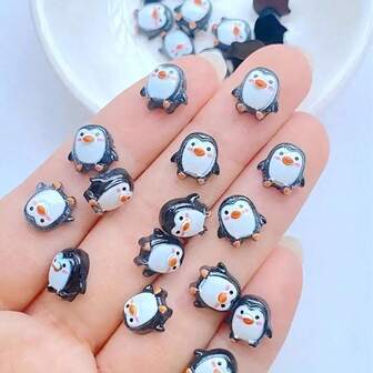 30pcs Cute Mini DIY Figurines Handmade Penguin Resin Ornaments (Check Size Before Buying) - Resin Party Decorations, Penguin Birthday Gifts, Party Gifts, Random, Mini Penguin Resin, Cute Gifts, Penguins, Mini Items, Ducks, Small Gifts, Resin Mini