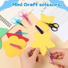 1pc Small Multi-Purpose Scissors, Stainless Steel Sharp Mini Detail Craft Scissors With Protective Cover,3.5 Inches (About 8.9 Cm) Small For Embroidery, Paper Cutting, Sewing, Knitting, And Handicrafts