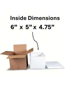 EPS Foam Cooler (Outside Dimensions: 9" X 8" X 7.5") With Shipping Box - 3 Pack, Protective, Thermal, Insulate, Shipping/Storage - Pack Of 3 (9x8x7.5) - View 9
