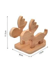 1 件竹制桌面电话支架，创意懒人手机支架，适用于智能手机和平板电脑，适用于学校用品，返校