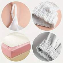 10 متر/394 بوصة من الحزام المطاطي أو الحزام المطاطي عالي اللون الأسود/الأبيض لخياطة وتجهيز الملابس، مستلزمات DIY للحرف اليدوية لملحقات الملابس الداخلية، صالح للخياطة والتنظيم والتخزين