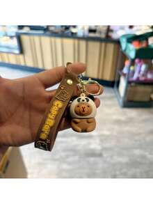 Cartoon New Capybara Series Key Chain Pendant, Children's, Bag Charm, Small Promotional School Car Accessories Cute Goth Y2k Christmas Gift Ideas Bag Lanyards With Id Holder Car Accessories Bag Charms Car Accessories Teacher Friend Sister - Multicolor - View 24