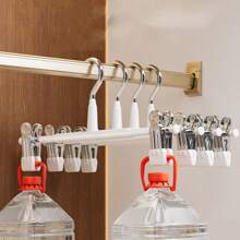 5PCS Anti-Slip Multifunction Clothes Hanger,Clip Skirt And Pants, Convenient, Stainless Steel Thick Clothes Storage Rack For Household,No Marks Left, Protecting Clothes