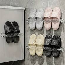 1/2pcs Wall-Mounted Bathroom Slipper Rack,Drying Mounted Shoe Holder,No Drilling Required,Very Suitable For Slippers, Towels And Home Decorations