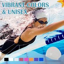 Mũ bơi silicon cỡ lớn dành cho tóc dài, mũ bơi chống thấm nước unisex phù hợp với tóc giả, tóc tết, kiểu tóc Afro, tóc nối - Mũ bơi cho tóc dài, vật dụng cần thiết khi đi biển, phụ kiện đi biển, phao bơi. - Nhiều màu - Xem 11