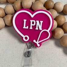 Spersonalizowany bębenek na identyfikator pielęgniarki Spersonalizowany bębenek na identyfikator pielęgniarki Wciągany bębenek na identyfikator stetoskopu Uchwyt na identyfikator Serce pielęgniarki