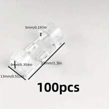 100pcs Transparent Adhesive Cable Clips - Durable Plastic Wire Organizers For Power Cord Management, Safe Under Desk And Wall Mounted, Tidy Cable Storage Solution School Supplies,Back To School