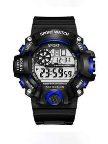 1pc/Set Popular Electronic Watch, Mechanical Style Sports Watch For Men & Women, Students, Multi-Function Luminous Wrist Watch, Suitable For Daily Matching, Birthday, Women's Gift, Anniversary, Year-End Promotion, Singles' Day, Halloween Promotion, No Gift Box