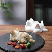 1pc Cute Cat Shaped Sushi & Mashed Potato Mold - Made Of Plastic, Suitable For Kitchen & Dining - White - View 11