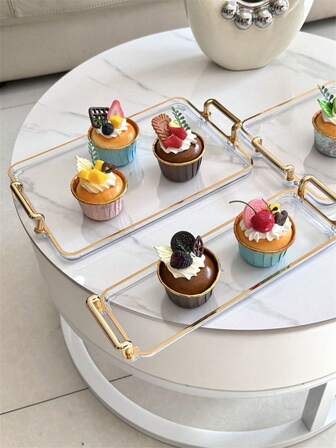 1 st materialbricka för att hålla desserter och kakor