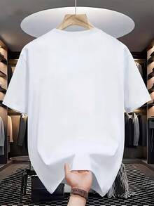 Camiseta estampada de moda para hombres 3JG6 - Blanco - Ver 2