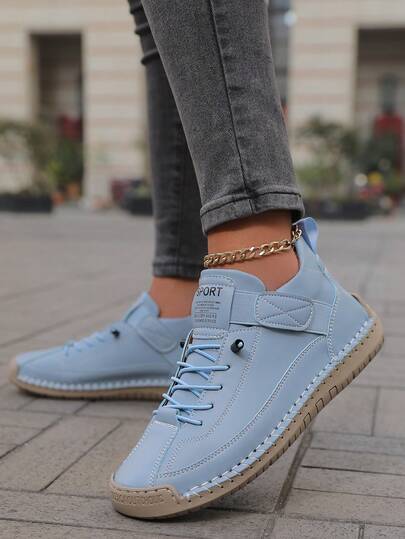 Fall/Winter 2025 Women's Couple Fashionable Work Boot, Slip-On, Handstitched, Rubber Non-Slip Sole, Versatile, Suitable For All Seasons