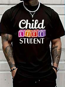 Future Pediatric Care Specialist - Child Life Student-Shirt Graphic Tees Summer Clothes Men Shirts Street Wear - Black - View 1