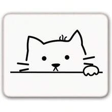 Alfombrilla para ratón de gaming, pequeña, para computadora, portátil, jugadores, con estampado de gato, 8x10 pulgadas - Gato 08 - Ver 7