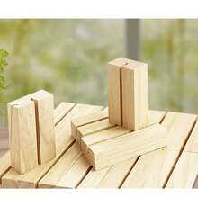 10pcs Wooden Postcard Stand, Pinewood Base, Calendar Display Holder, Creative Wooden Message/Photo Frame For Desk, Suitable For Easter, Various Festivals Decoration