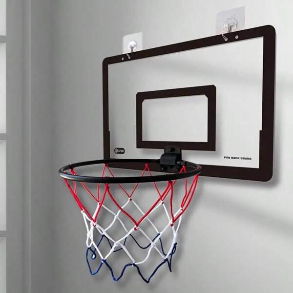 Basketballkorb ohne Bohren für Innenräume, faltbare wandmontierte Basketballrückwand, mit Mini-Basketball